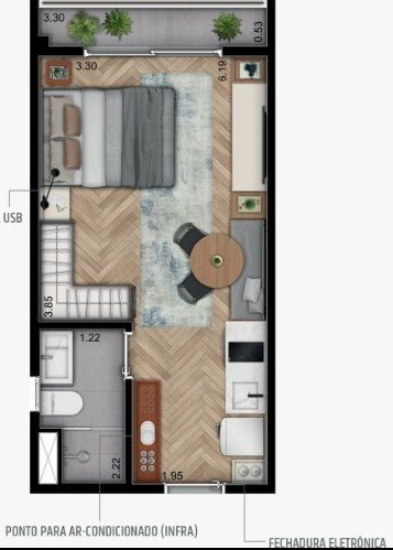 Apartamento, 1 quarto, 24 m² - Foto 15