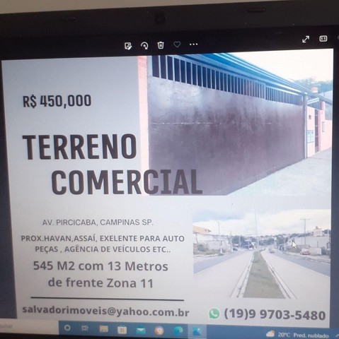 Captação de Terreno a venda na Rua Piracicaba, Jardim Novo Campos Eliseos, Campinas, SP