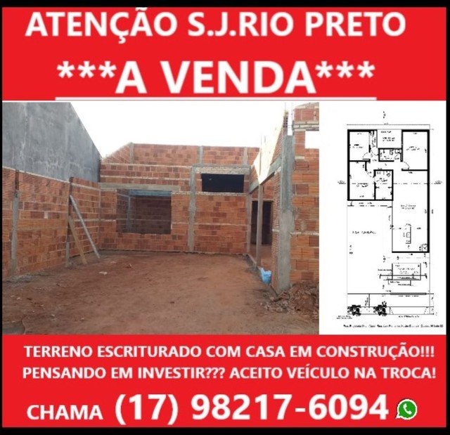 Captação de Casa a venda na Rua Luiz Fernando Xavier Duarte, Jardim Arroyo, São José do Rio Preto, SP