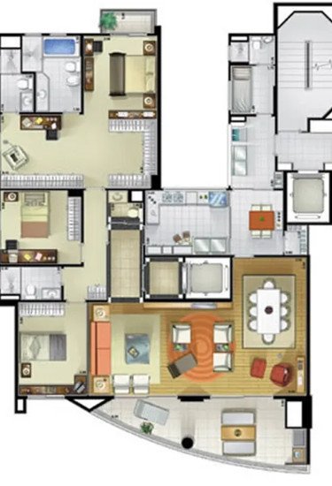 Apartamento à venda com 3 quartos, 178m² - Foto 3