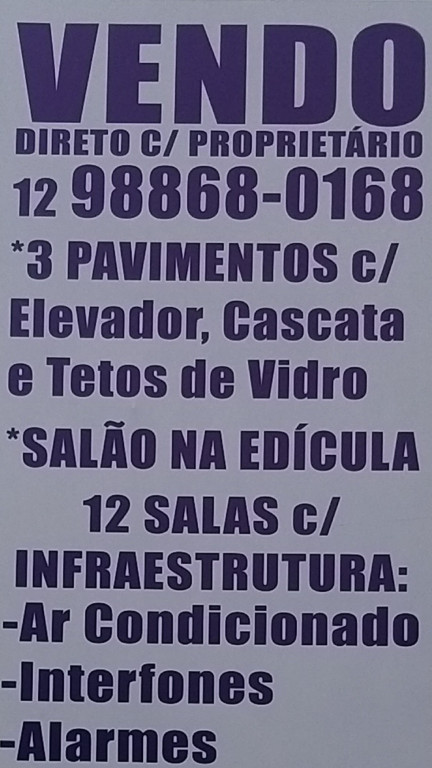 Captação de Prédio Inteiro a venda na Avenida Heitor Villa Lobos, Jardim São Dimas, São José dos Campos, SP