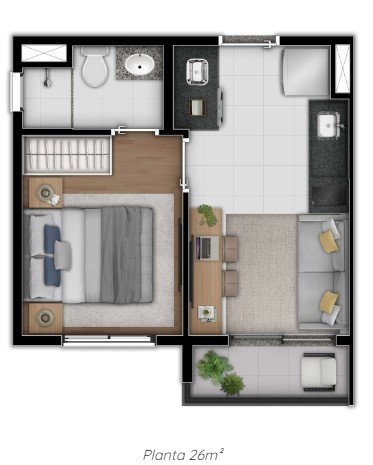 Casa à venda com 1 quarto, 26m² - Foto 1