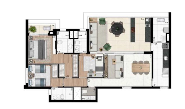 Apartamento à venda com 3 quartos, 120m² - Foto 1