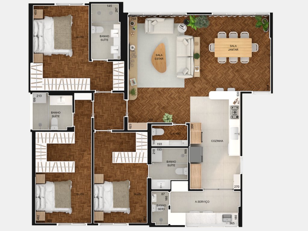 Apartamento, 3 quartos, 154 m² - Foto 13