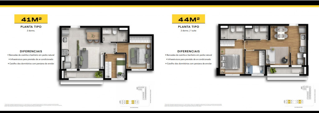 Apartamento à venda com 1 quarto, 31m² - Foto 3