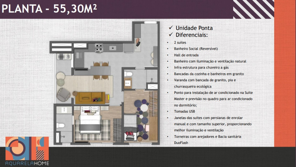 Apartamento à venda com 2 quartos, 54m² - Foto 11