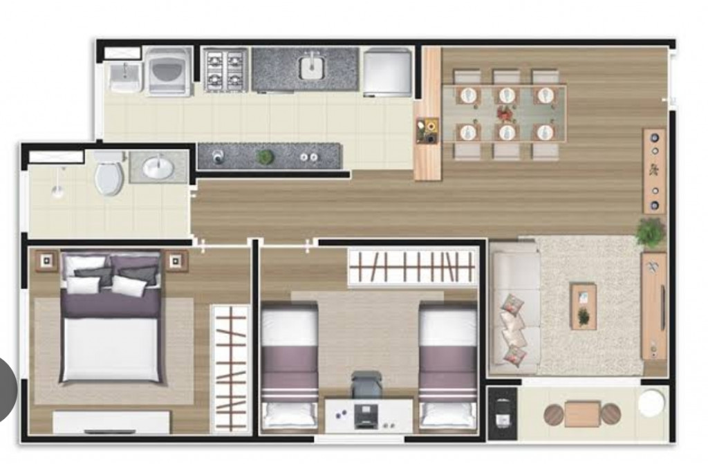 Apartamento à venda com 2 quartos, 50m² - Foto 4