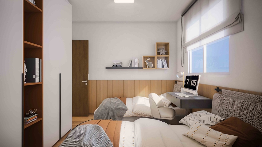 Apartamento à venda com 2 quartos, 44m² - Foto 2
